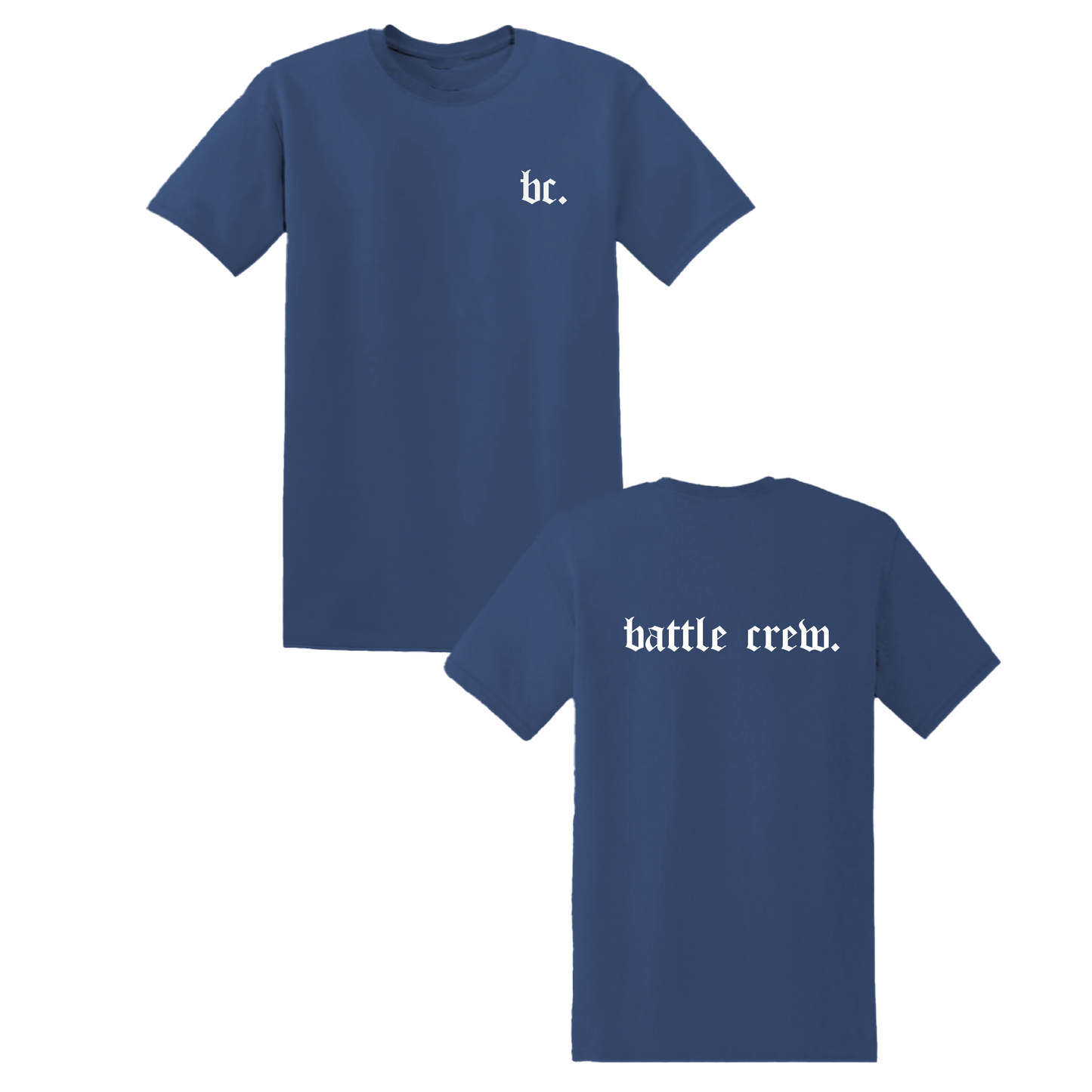 Blue Battle Crew T-shirt